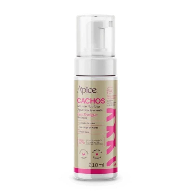 Mousse Nutritivo Cachos Low Poo Nova Fragrancia Apice 210ml