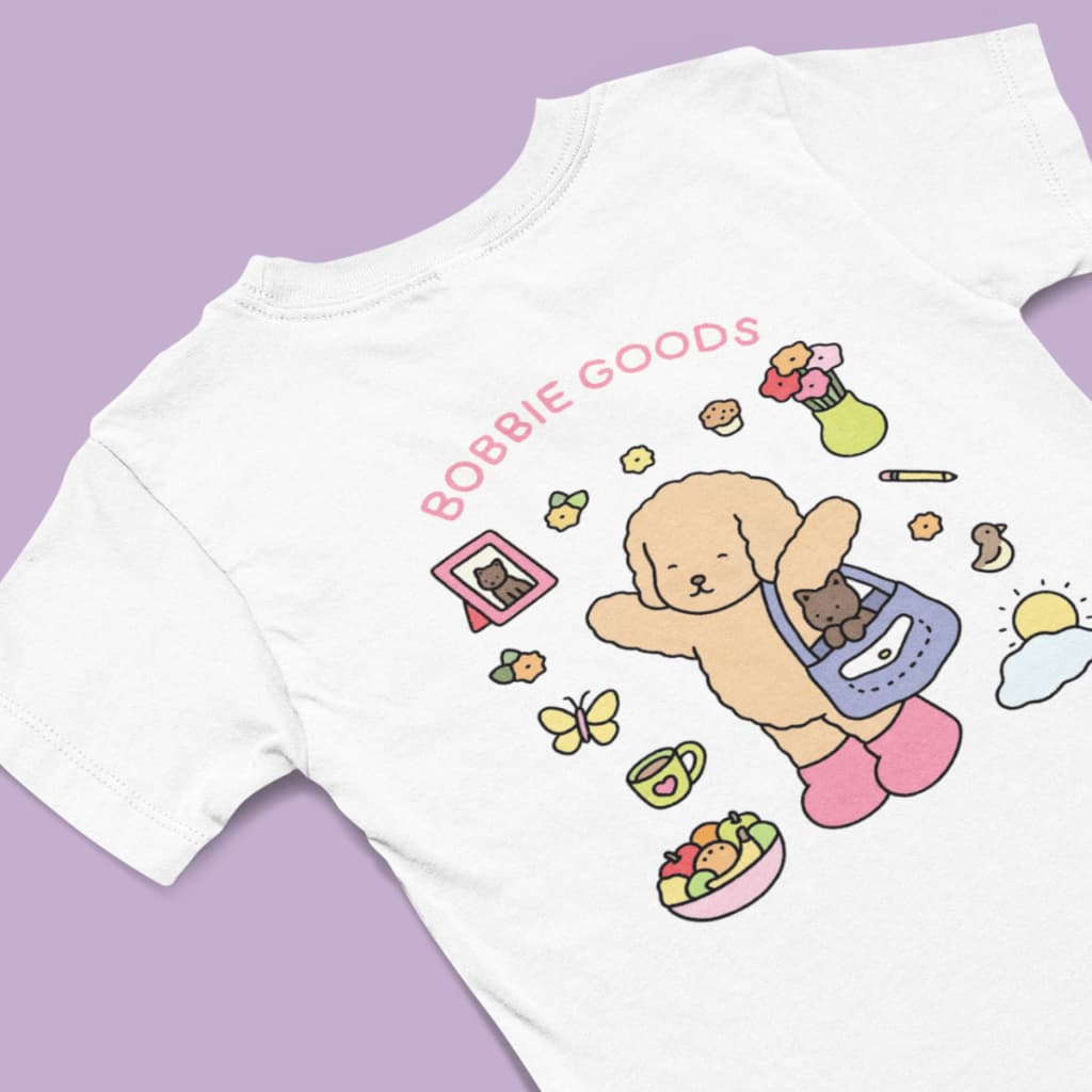 Camiseta Infantil Bobies Good Desenho Colorir Tendência 100% Algodão