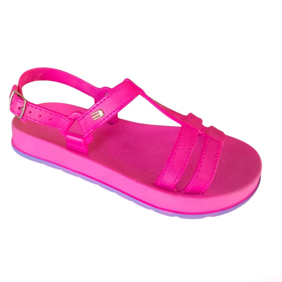 Papete Feminina Infantil Chinelo Menina Glitter Sandalias Blogueirinha
