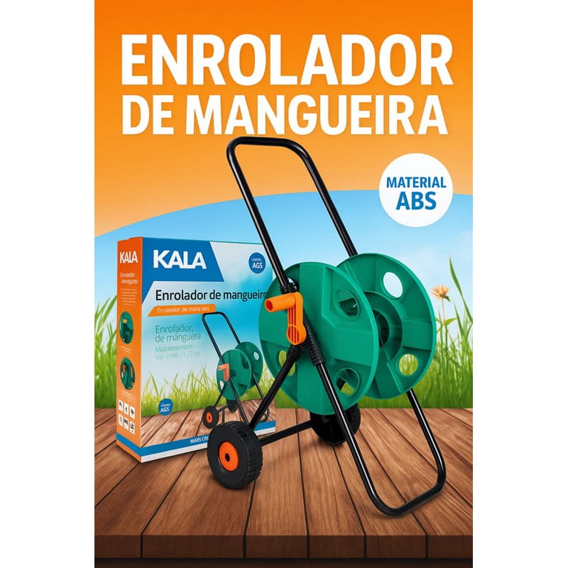 ENROLADOR MANGUEIRA COM RODAS - KALA