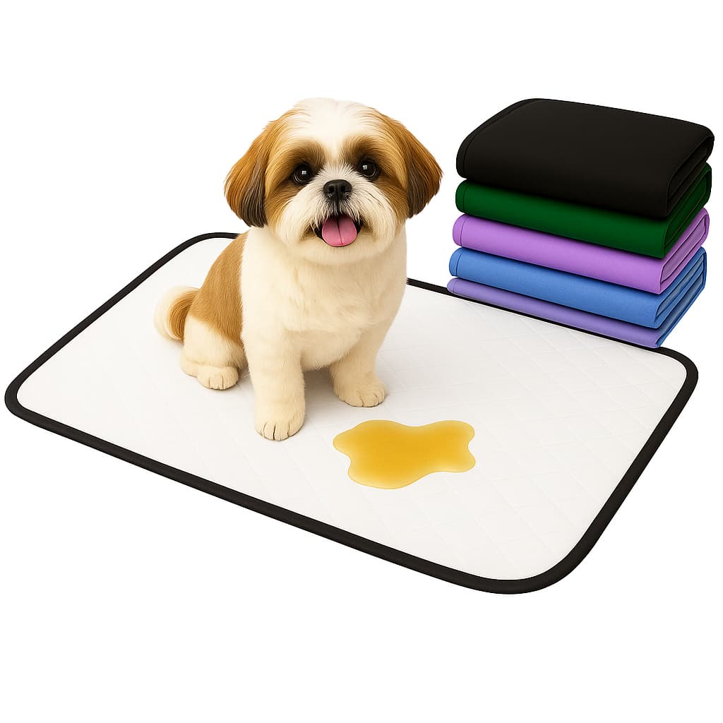 Kit 3 Tapetes Higiênicos Laváveis 70x50 | Super Absorção | Reutilizável | Para Cães e Filhotes