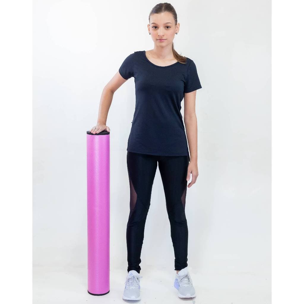 Rolo Massagem Liberação Miofascial 90x12 DF1067 Rosa Dafoca Sports