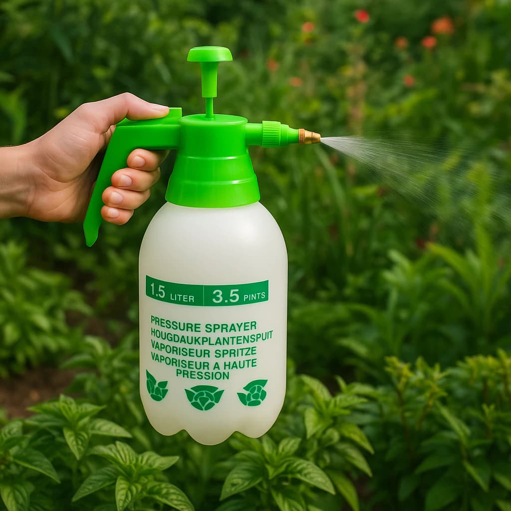 Pulverizador Manual De Pressão Para Jardinagem Borrifador Spray 1,5 L Compressão Para Jardim - Verde