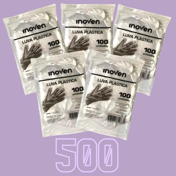 Luva Plástica Descartável Multiuso 500un