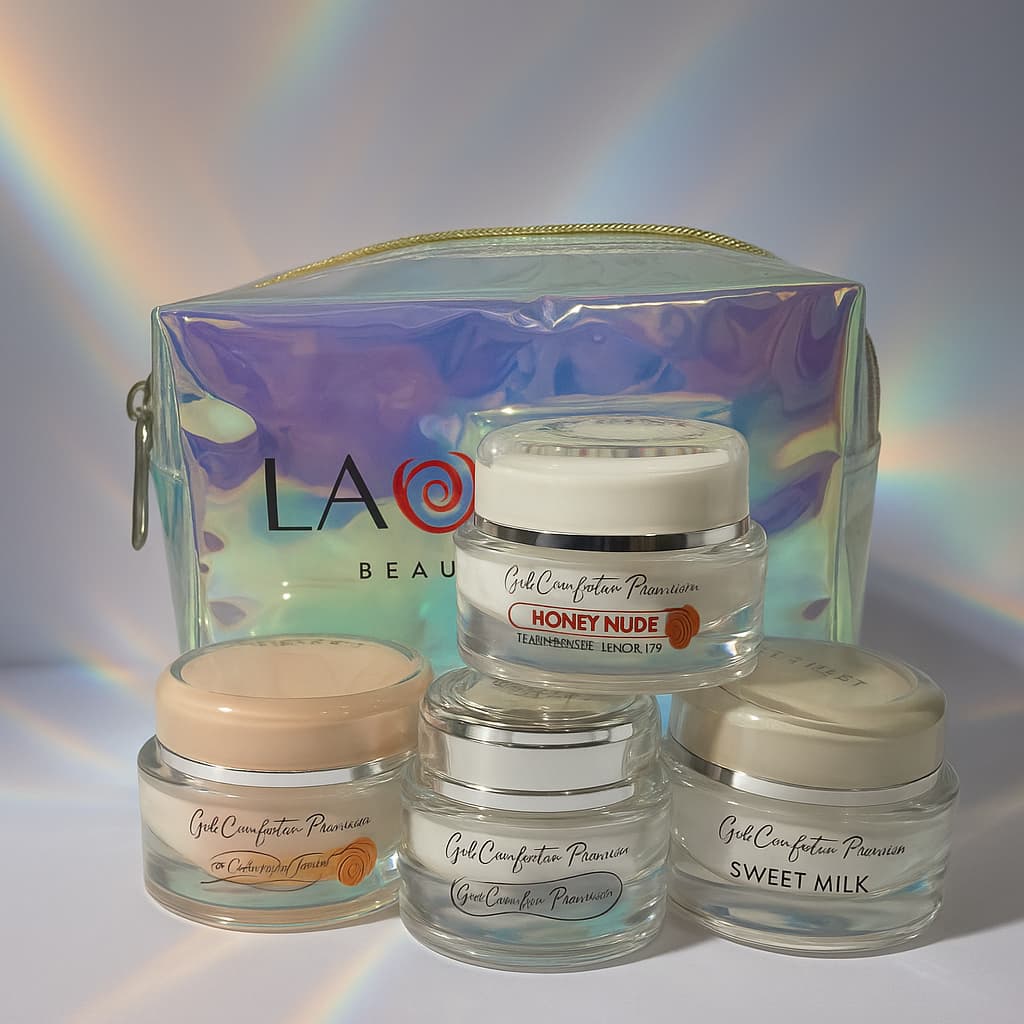 Kit 3 Gel De Unhas + 1 Necessaire La Doce Construtor Para Alongamento Acrigel Uv/led Auto Brilho Manicure Autonivelante