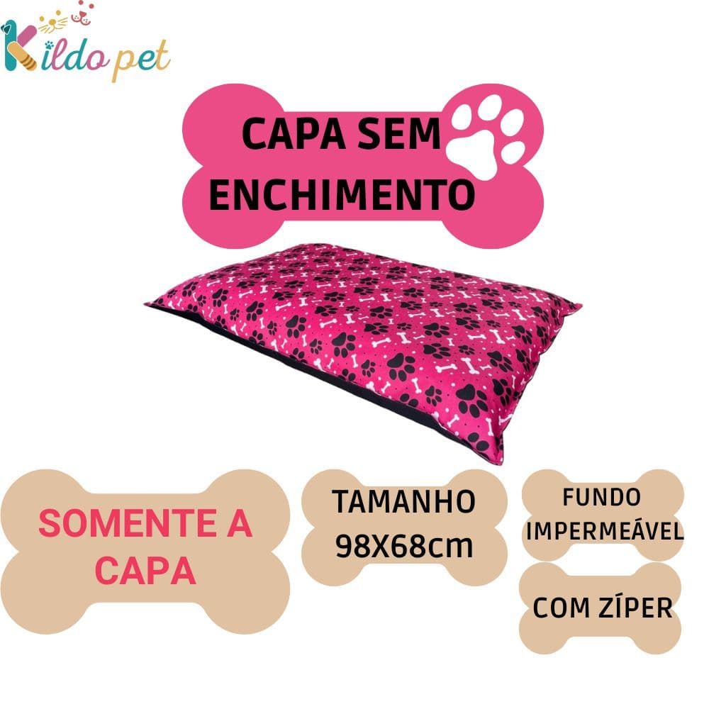 Capa para Almofada Colchonete Grande para Cachorro