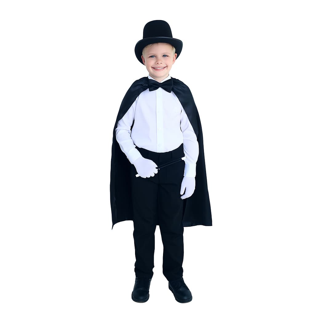 Fantasia De Mágico Masculino Completa Infantil E Adulto