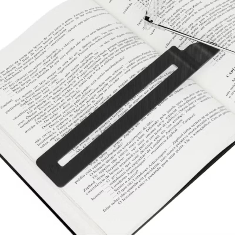 Régua de Foco Guia para Leitura Auxílio Dislexia Marcador de Livro