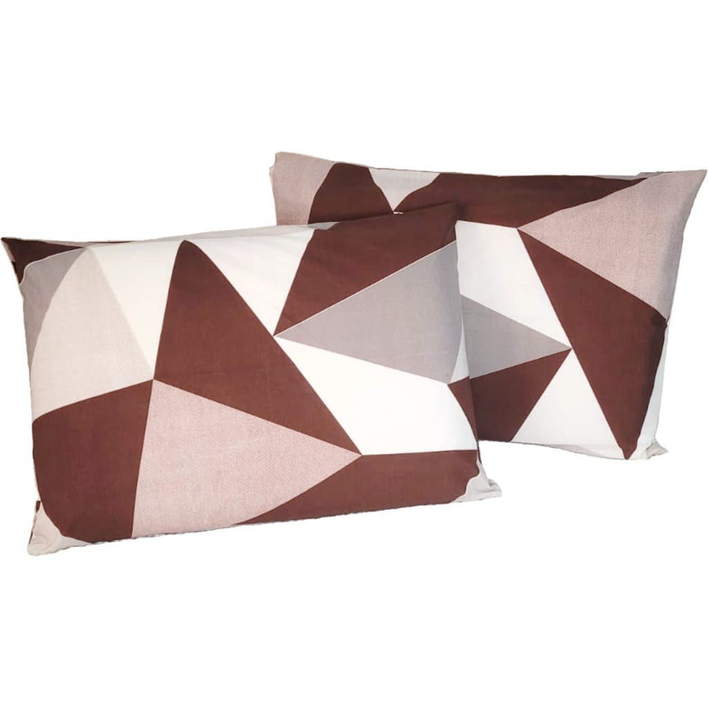 04 Fronhas Estampadas Percal 100% Algodão Para Travesseiro 50 x 70 Cama Posta 02 Pares de Fronhas