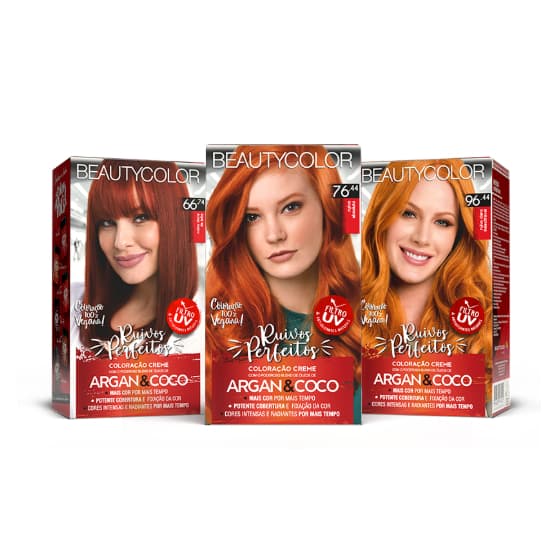 KIT COLORAÇÃO ACOBREADA EM CREME BEAUTY COLOR