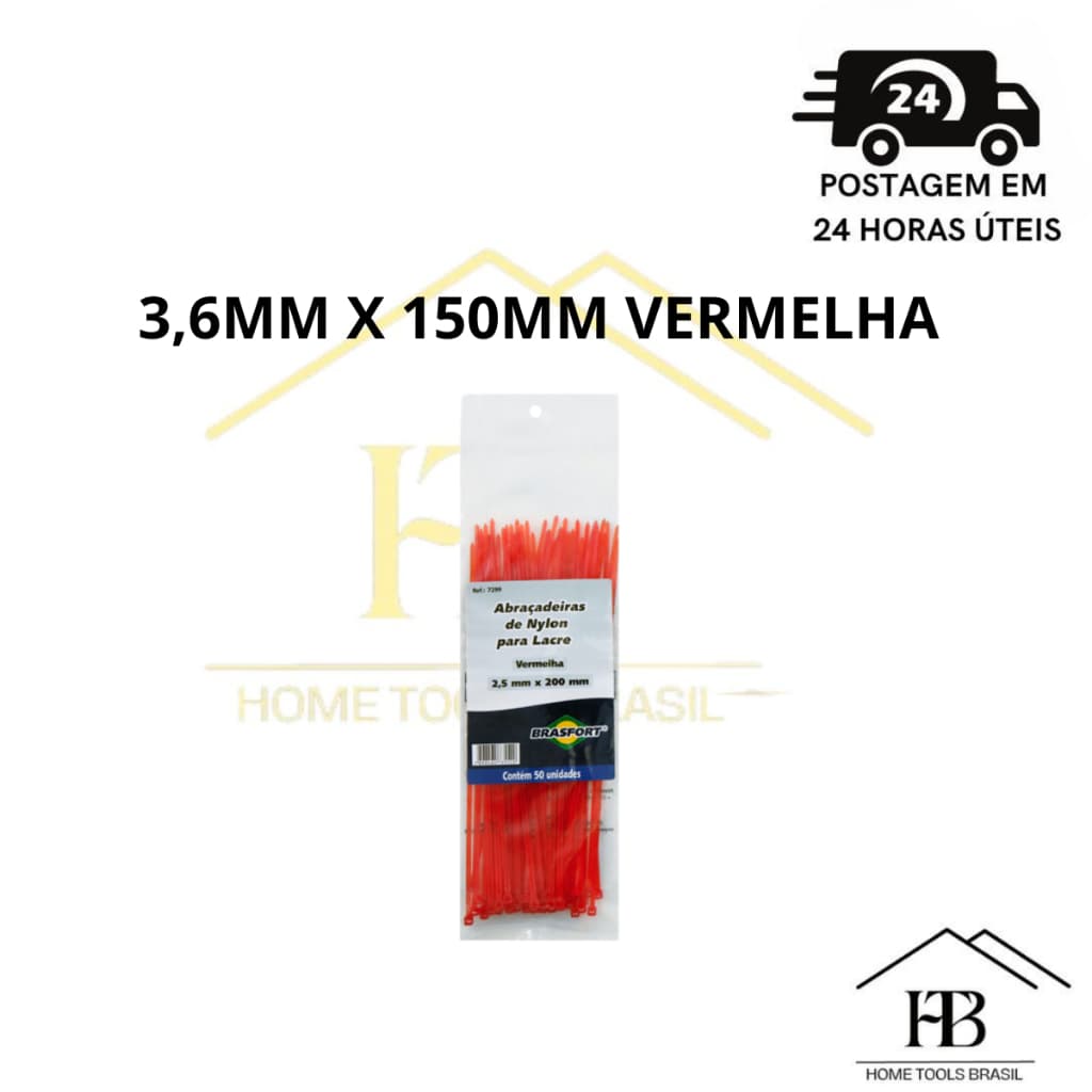 Abraçadeiras de Nylon Fita Hellerman Enforca Gato Coloridas 3,6mmx150mm Amarelo Verde Azul Vermelho