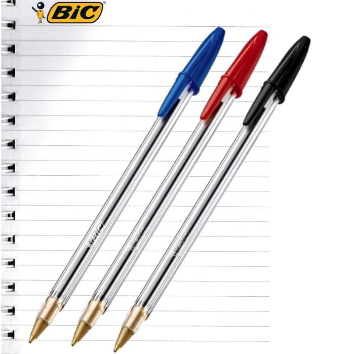 CANETA CRISTAL MÉDIA OU FINA 10 UND BIC