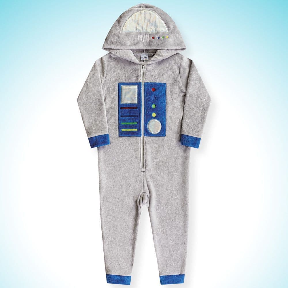 Pijama Macacão Infantil em Fleece Temático Fakini Astronauta – Super Quentinho e Confortável