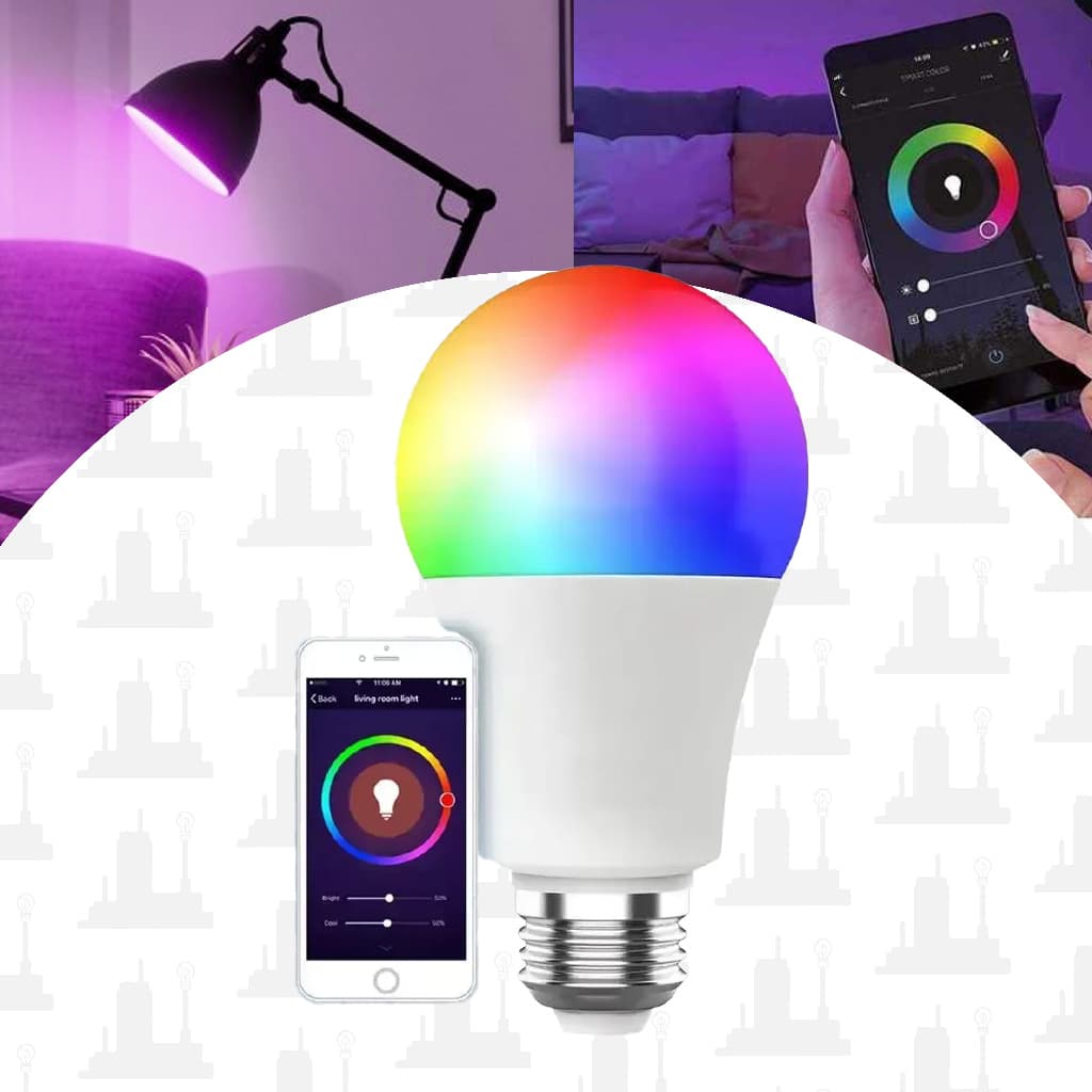 Lampada Inteligente Smart Home Wi Fi LED Bulbo 10W Bivolt Compatível com Alexa LED FACTORY