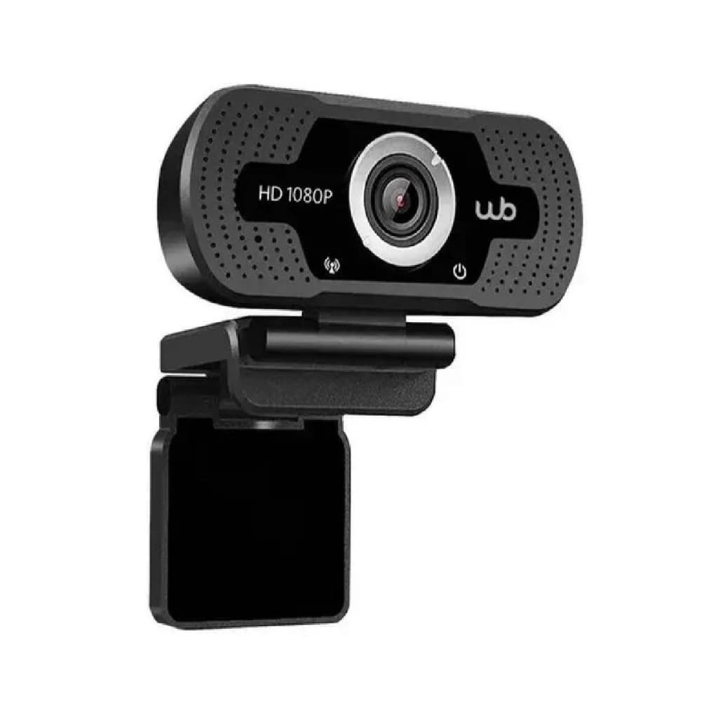 Webcam USB Full HD 1080P WB com Microfone Estéreo C/Cancelamento de Ruído Amplo Ângulo 110° e Tripé
