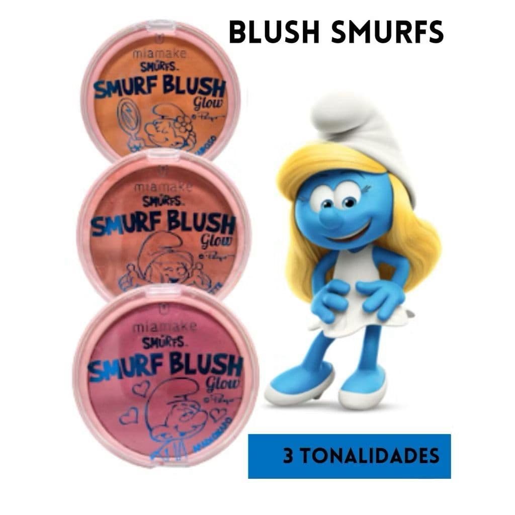 Blush Facial Smurfs Blush Glow Mia Make - Escolha a sua Cor