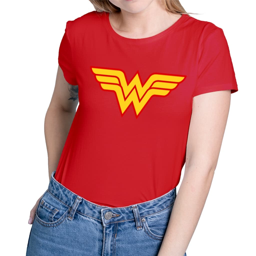 Camisa Camiseta 100% Algodão Masculina Feminina Mulher Maravilha MD 01