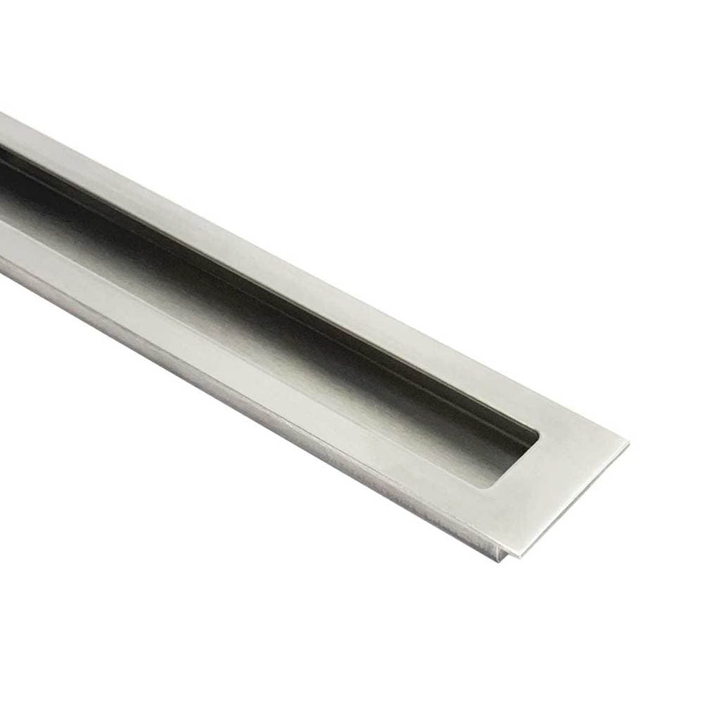 Puxador Concha De Embutir Em Aço Inox 30cm