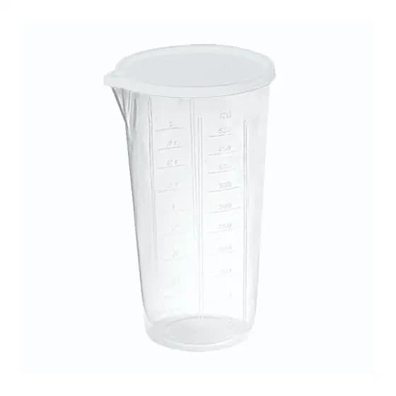 Copo Medidor Multiuso Transparente Tampa Branca E Bico 500Ml - Nitron
