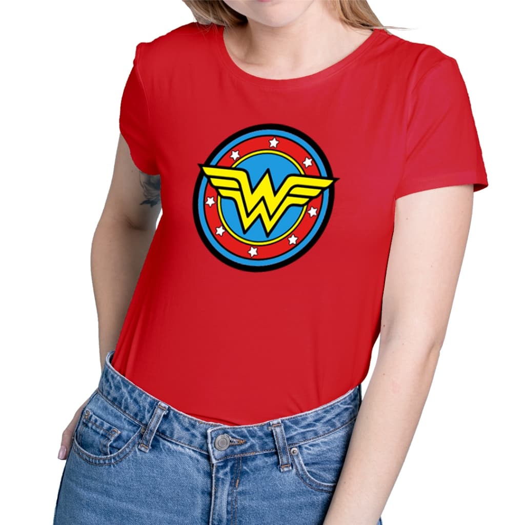 Camisa Camiseta 100% Algodão Masculina Feminina Mulher Maravilha MD 02