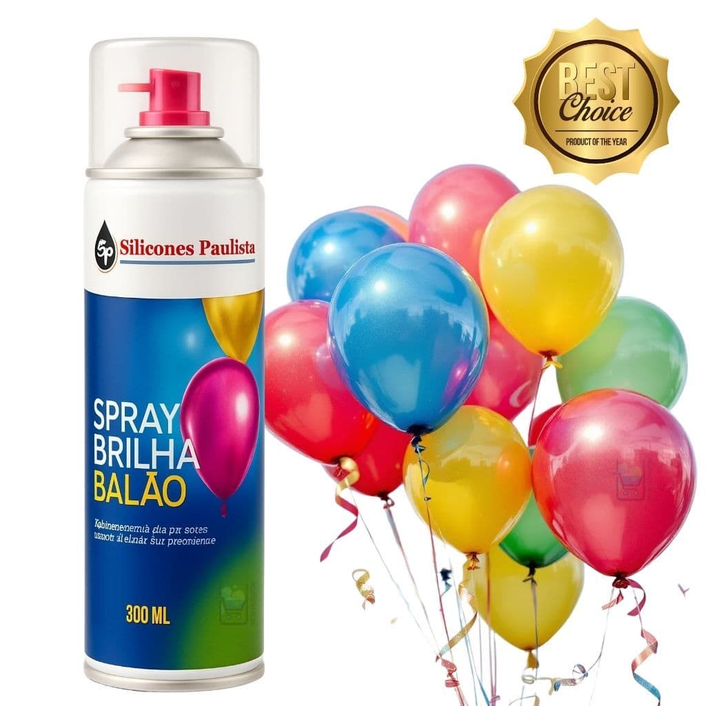 Spray Brilha Balão Renovar Bexiga Buffet Festa 300ml