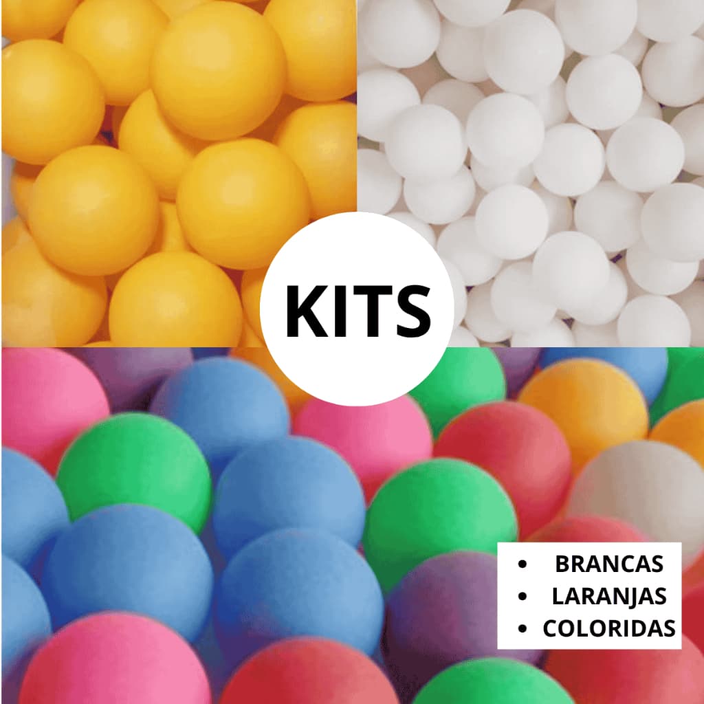 Kit Bolinhas de Ping Pong  – Pacote com 6, 12, 18 ou 30 Unidades