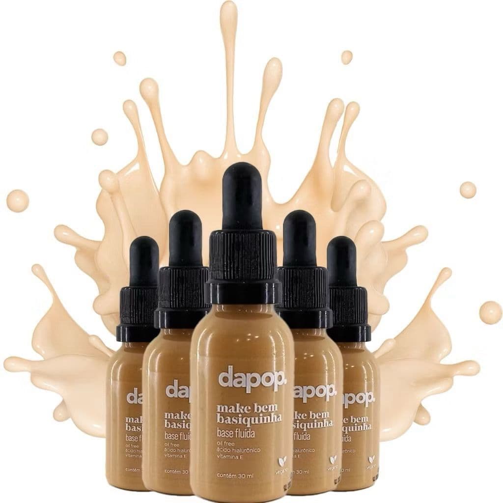 Base Fluída Make Bem Basiquinha Dapop - Escolha a sua Cor