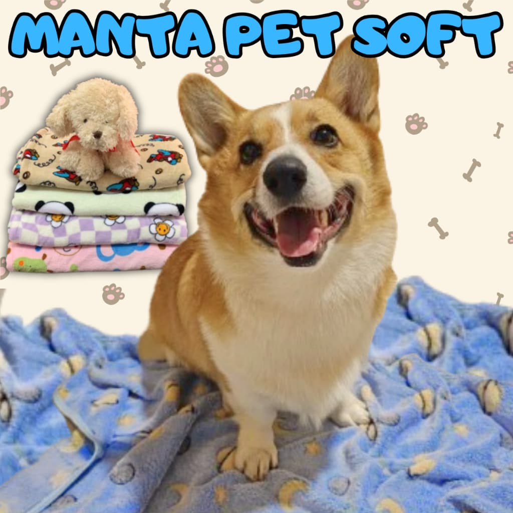Manta Cobertor Microfibra Soft Pet Gato Cachorro Antialérgico Lavável Confortável