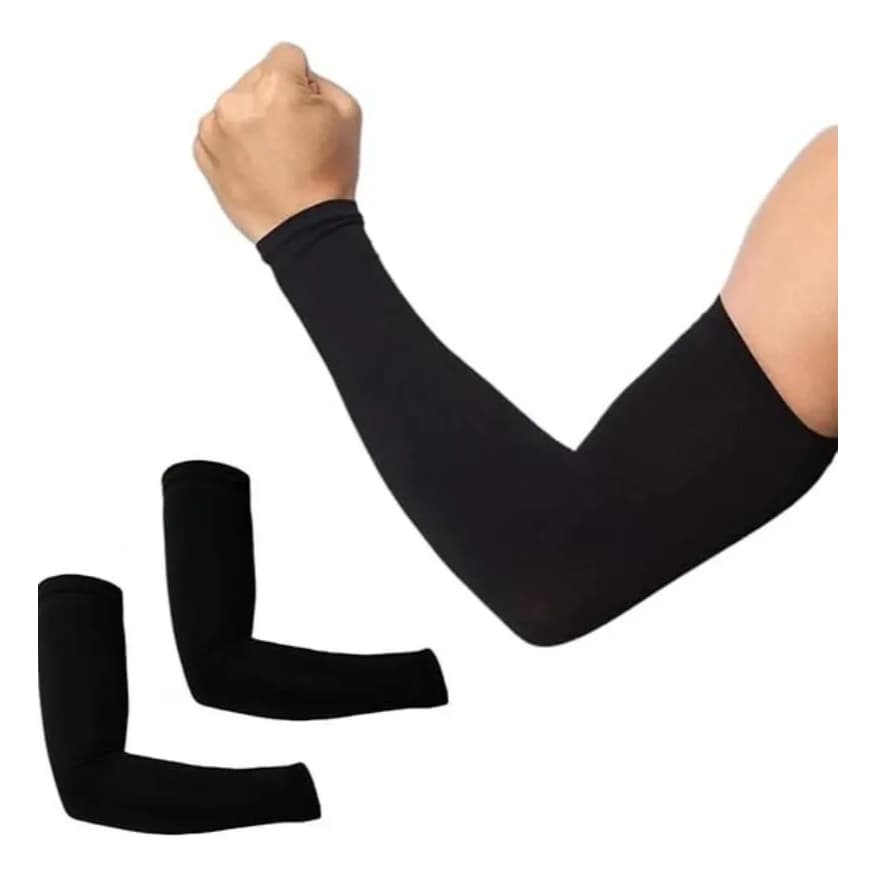 Manguito Esportivo Preto Proteção UV