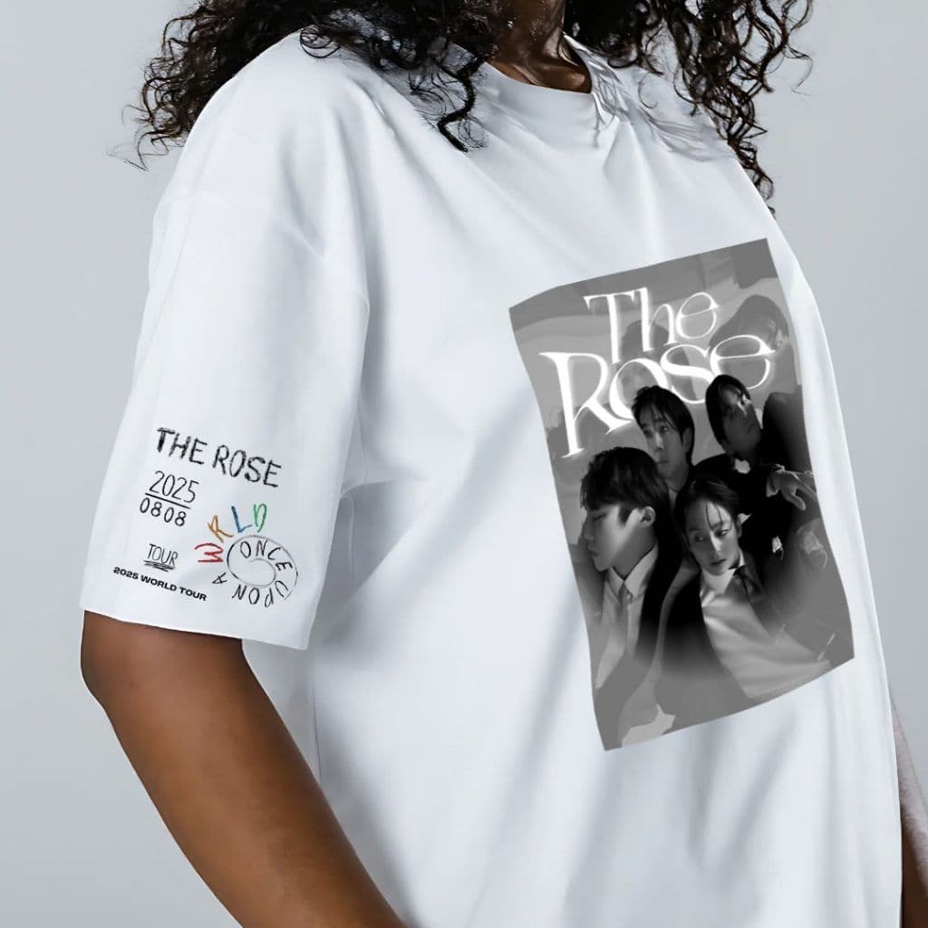 Camiseta The Rose com Data do Show/ Camiseta Kpop The Rose/ The Rose + Brinde (mimo)