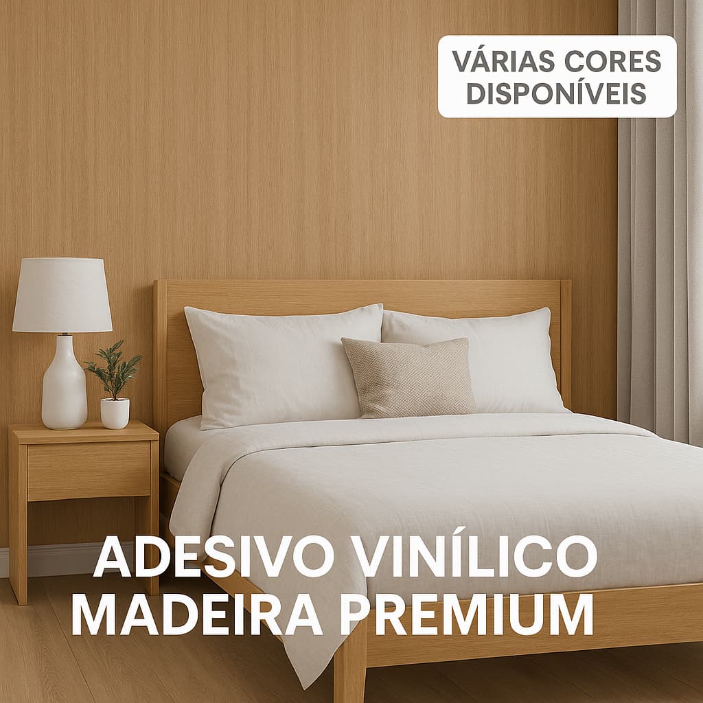 Papel de Parede Adesivo Lavável Premium  | Efeito Madeira Realista