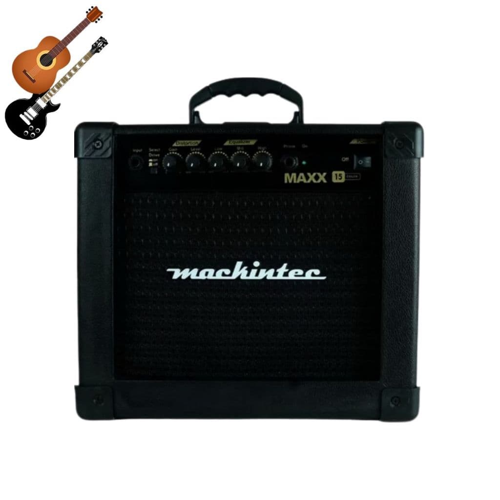 Amplificador Som Guitarra Violão 15w Mackintec Max 15 Color Caixa Amplificada 110/220V