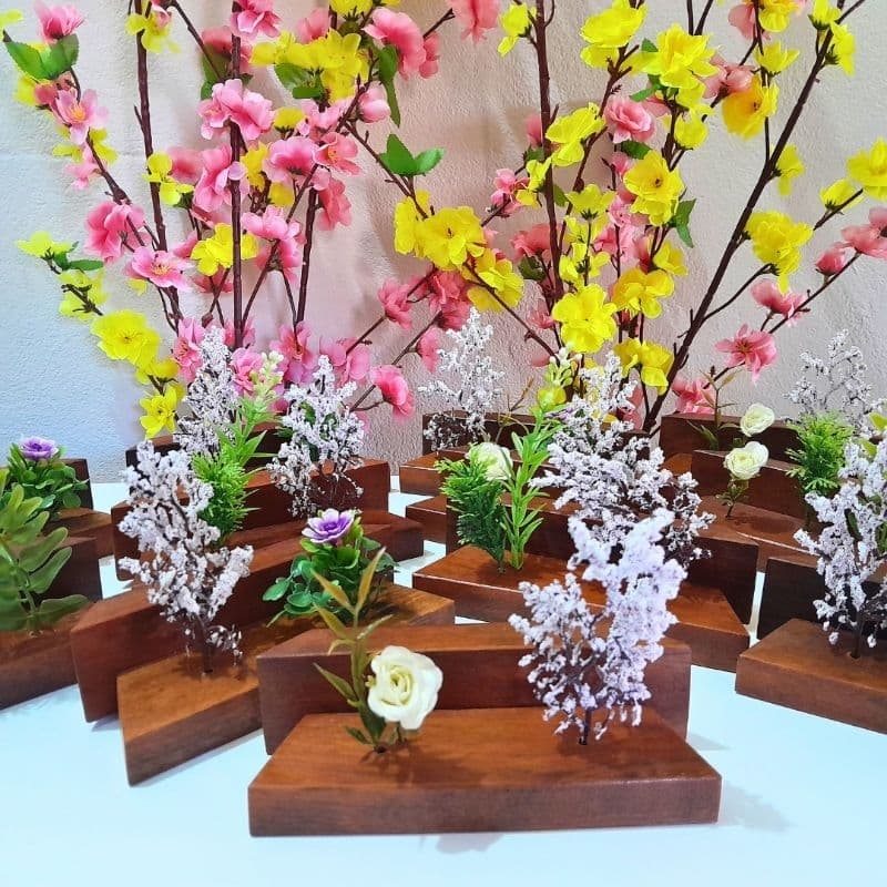 Decorativo Decoração Natural Com Plantinhas Artificiais Estilo Rústico Artesanal