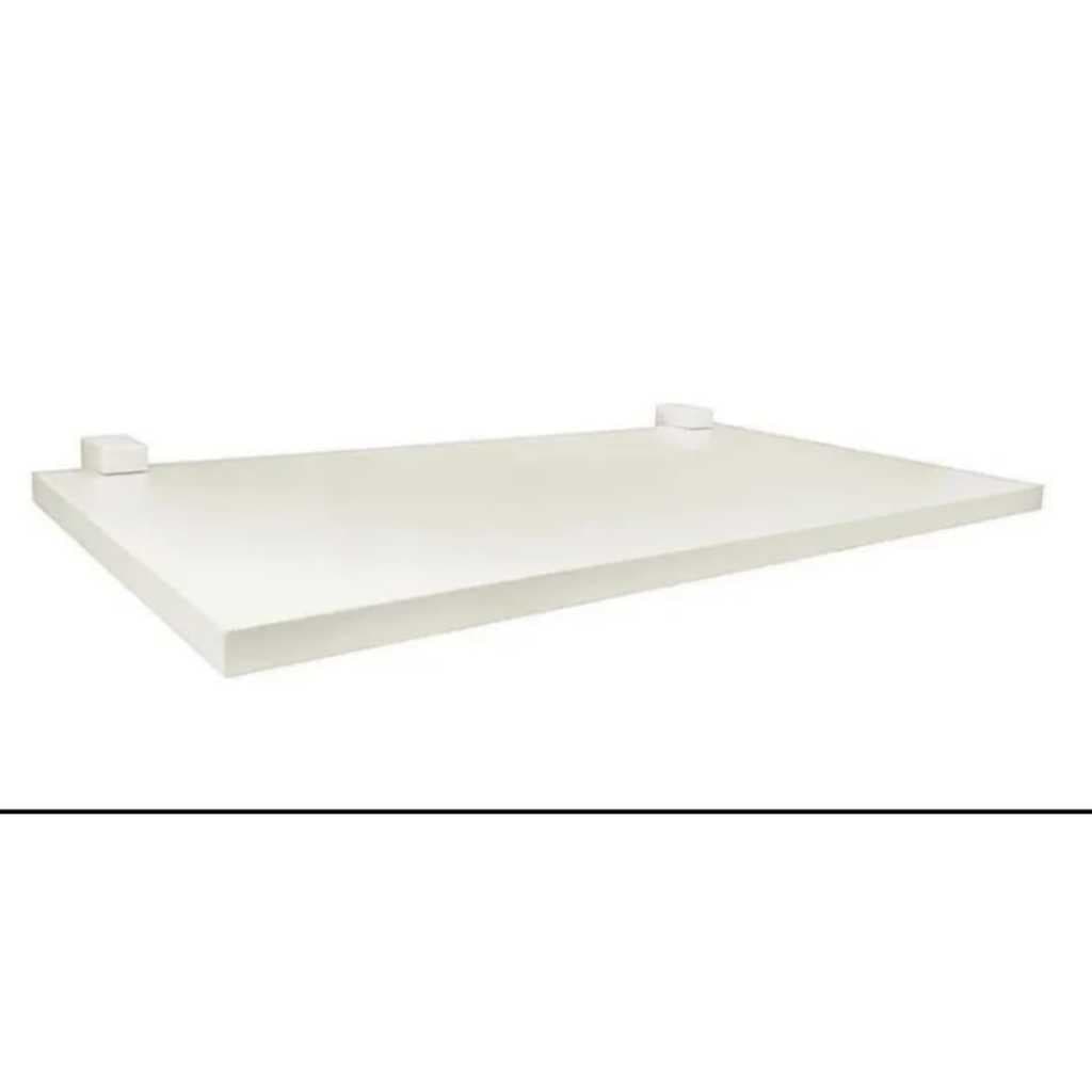 Prateleira Concept Branca/Preta 60 x 20 cm Com Suporte