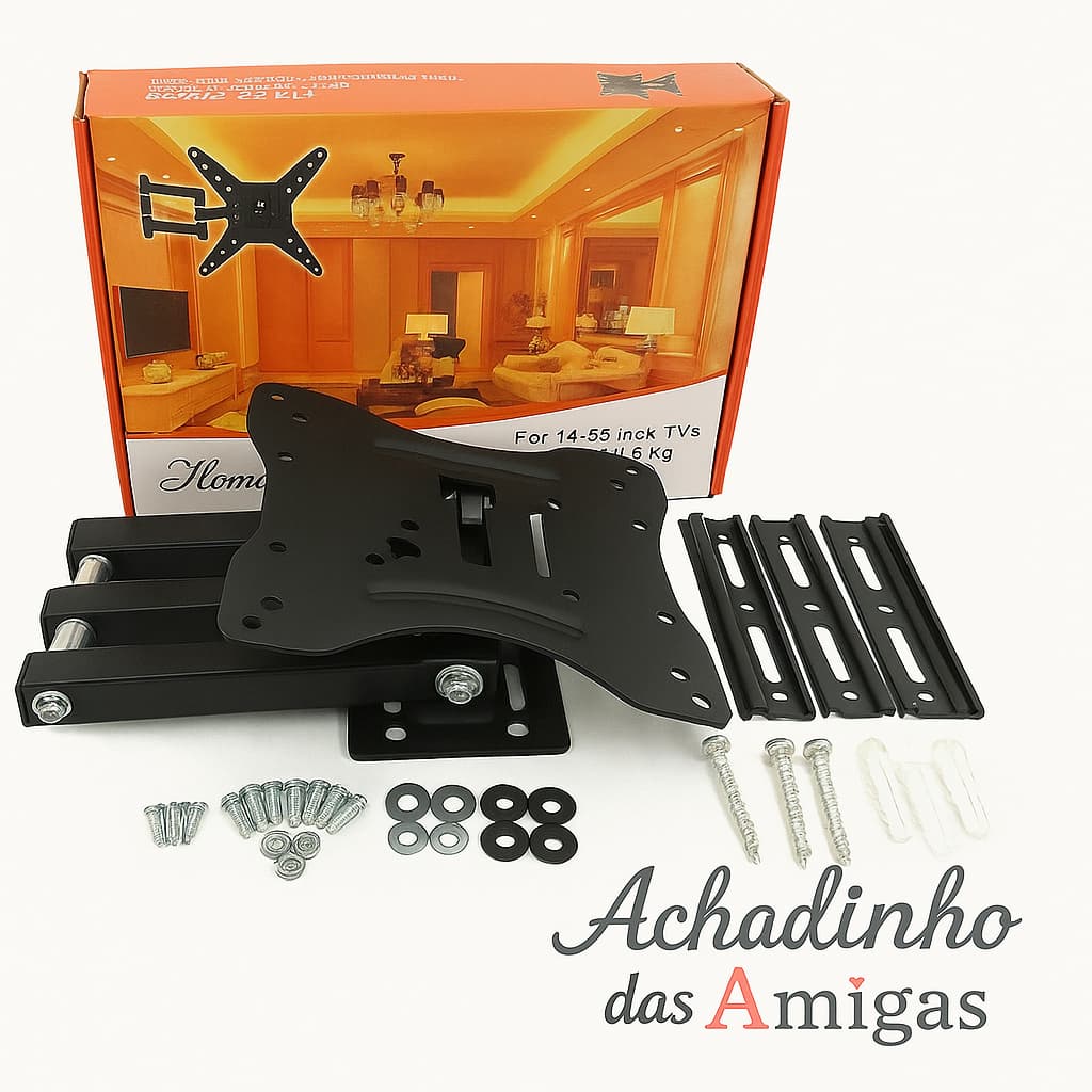 Suporte Tv Tri Articulado De Parede 14 a 55 polegadas Até 50