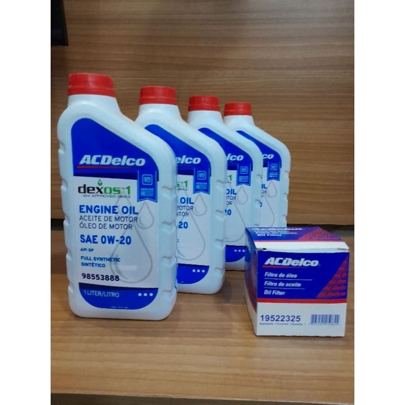 KIT TROCA ÓLEO ONIX PLUS 1.0 ASPIRADO 0w20 ACDELCO