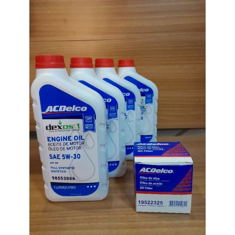 KIT TROCA DE ÓLEO ONIX 1.0 3 cilindros TURBO 5w30 ACDELCO