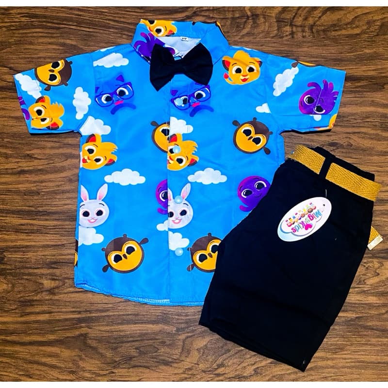 conjunto bolo fofo social temático infantil com suspensório gravata borboleta aniversário festa menino mesversario