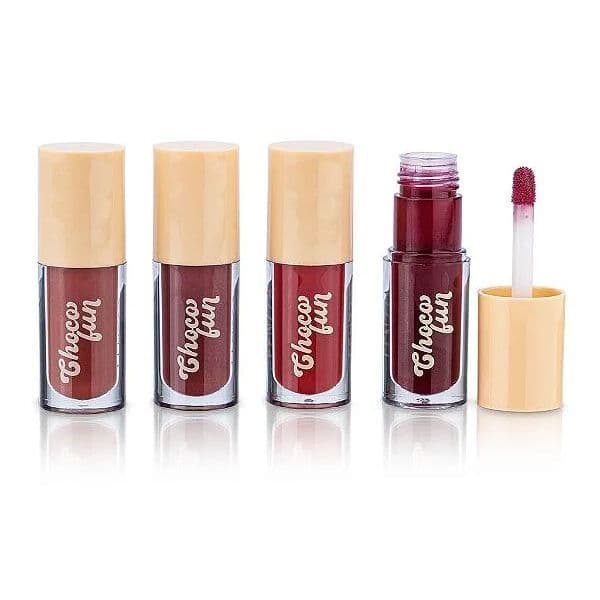 Fenzza Choco Fun Gloss/CHOCO FUN TINT CREAM LIP GLOSS AU LAIT GANACHE FLAN FONDUE CAMAFEU COOKIE SENSAÇÃO BROWNIE FENZZA