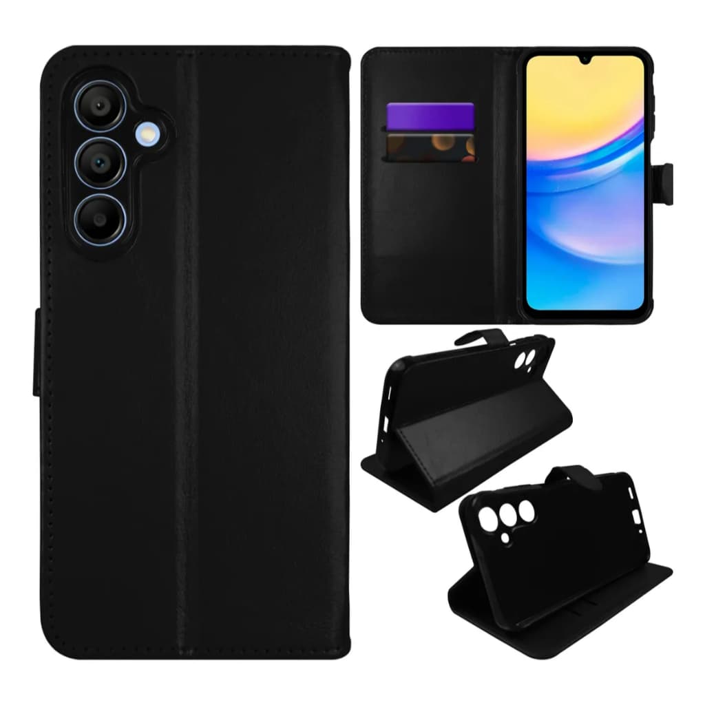 Capa Carteira Samsung Galaxy A17 5G 2025 em Couro com Porta Cartão e Fecho Magnetico Case Flip *
