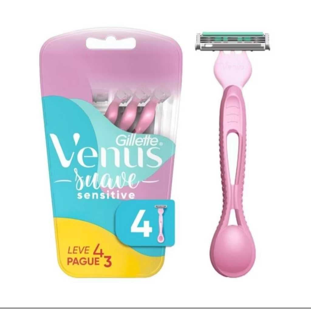 Gillette Vênus Suave Sensitive/ Suave- KIT COM 4 Descartável