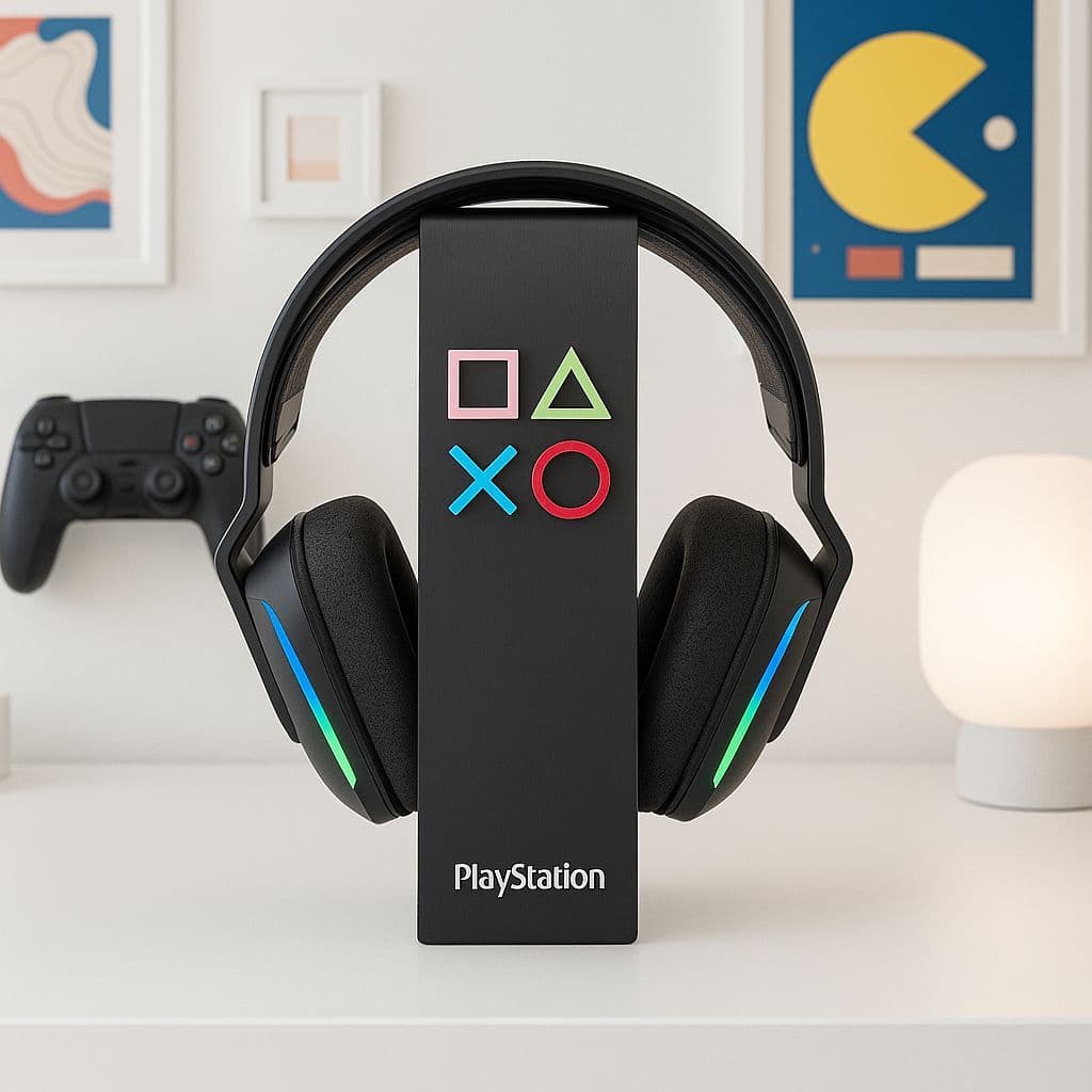 Suporte de Headset com Logotipo Playstation Setup Gamer