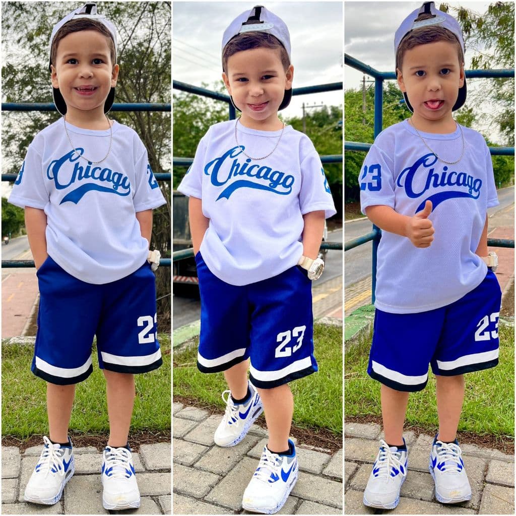 Conjunto Infantil Masculino - Lançamento de Camisa + Short Verão Esportivo Leve e Estiloso 2/12 Anos