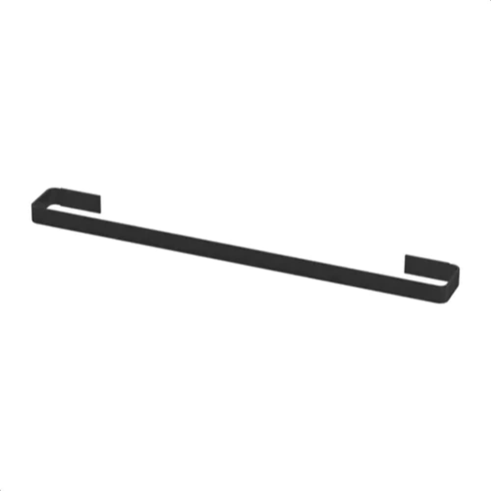 Suporte Toalha Banho Preto Quadrado Alumínio | Toalheiro Parede Luxo Design Moderno Não Enferruja
