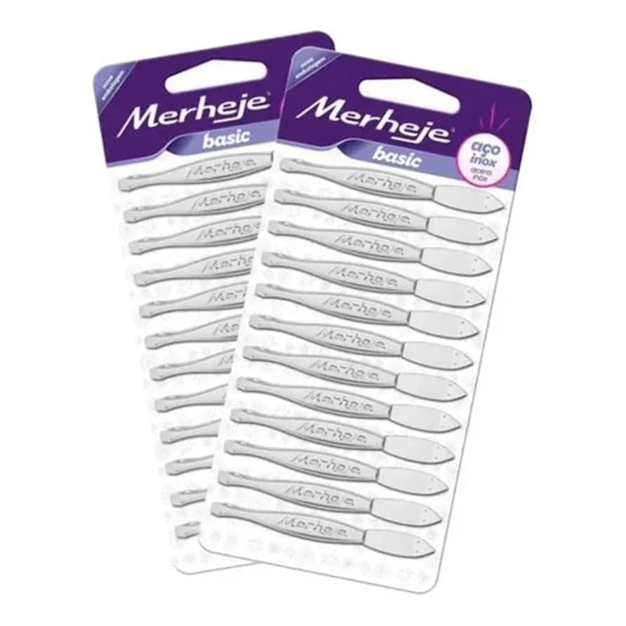 Pinças Merheje Silver 24 unidades