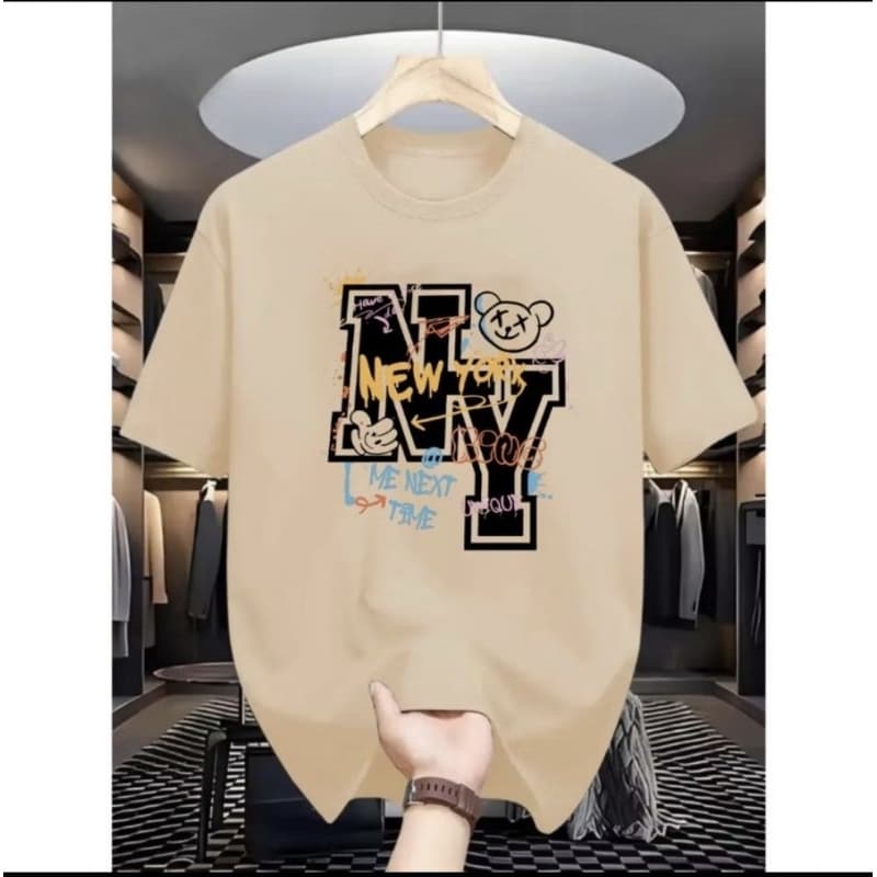 Camisa Masculina NY Grafites 100% Algodão Casual