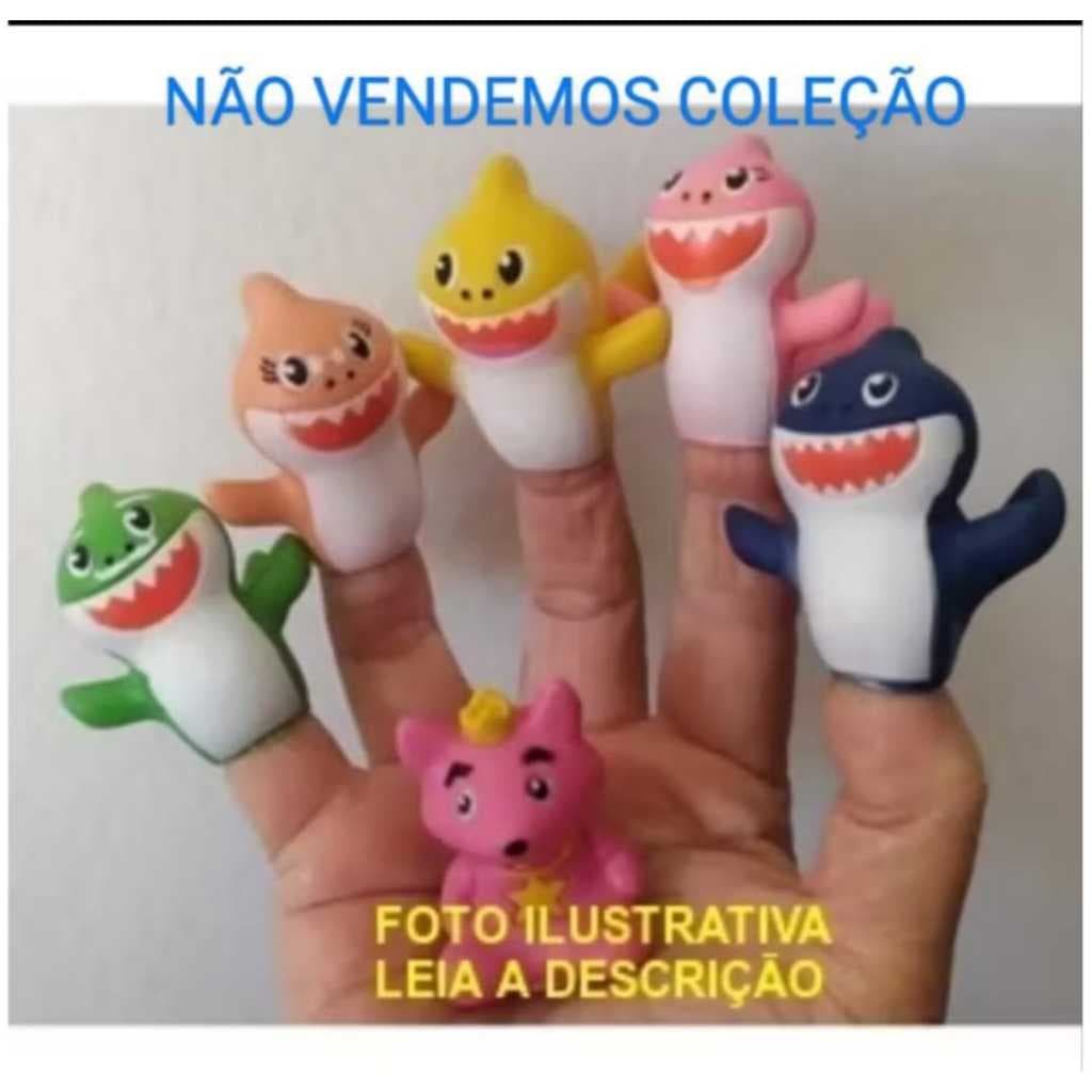 Baby Shark dedoche encapsulado e envelopado , 2 polegadas , unidade avulsa .