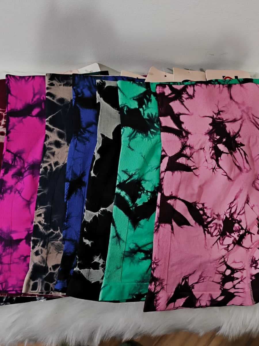 Short Marmorizado Rajada Fitness Academia Cintura Alta Levanta Bumbum -Cod:B19