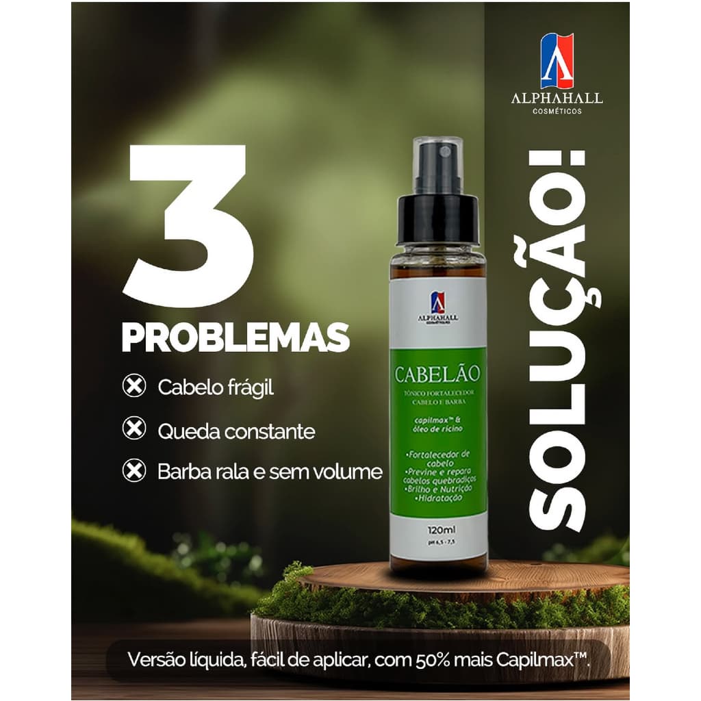 Tônico cabelão spray 120 ml