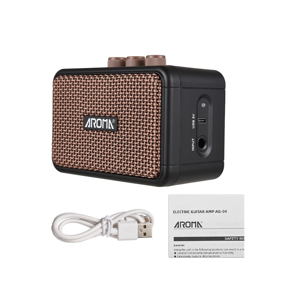 Mini Amplificador de Guitarra 5W Amplificador de Guitarra Eléctrica Pequeno Amplificador de Guitarra para Prática com